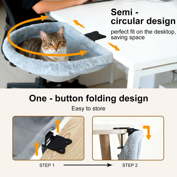 Compact Desk Cat Hammock Bed