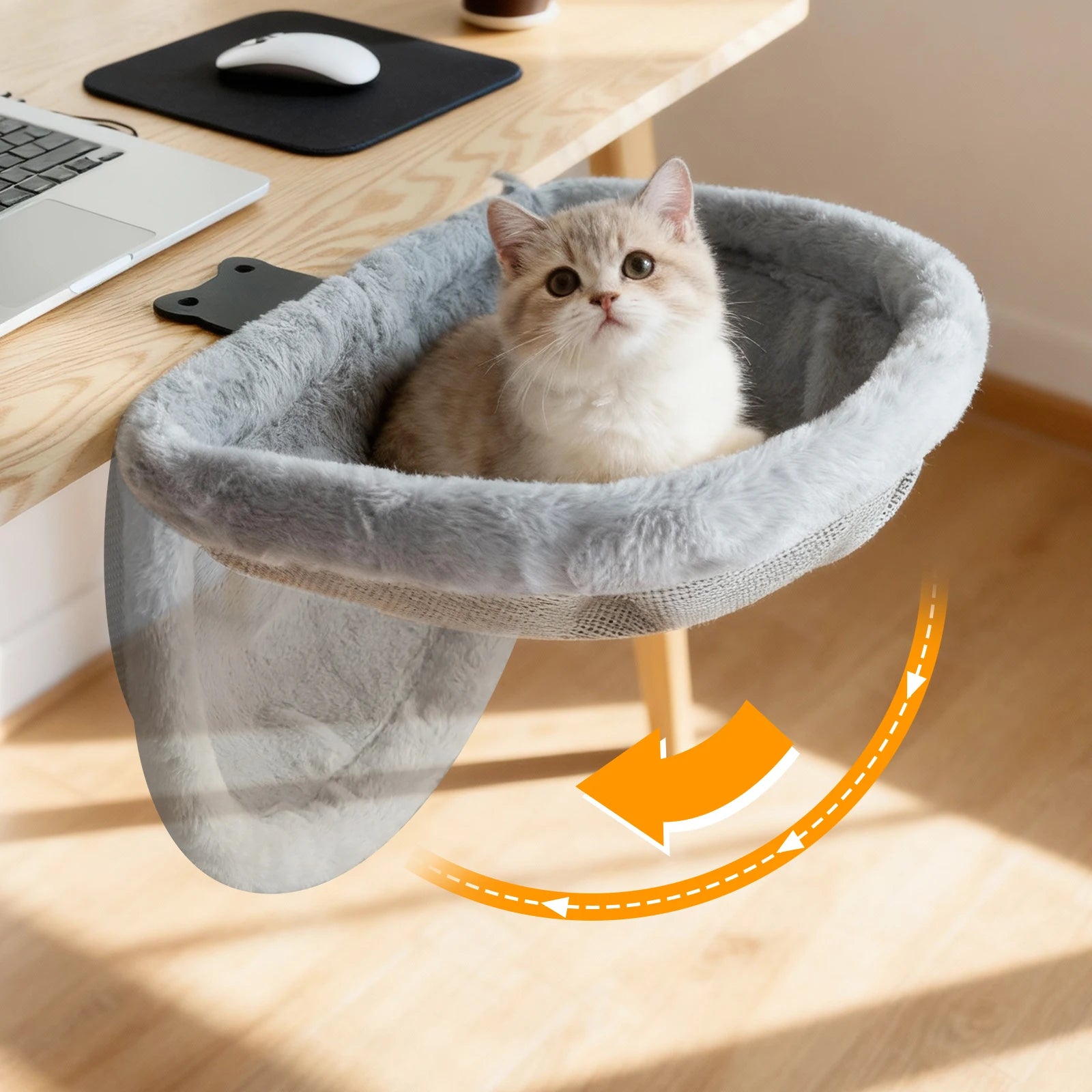 Compact Desk Cat Hammock Bed